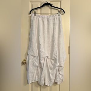 Match Point M White Linen Skirt